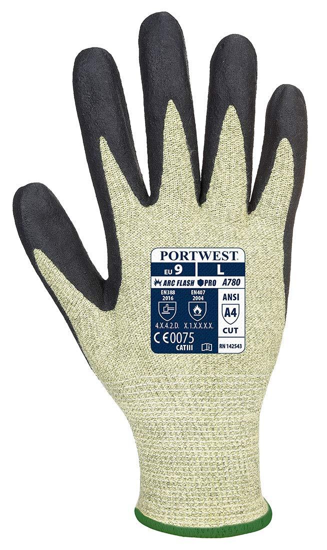 imagePortwest A780 Flame Resistant Arc Grip Glove GreenBlack Large