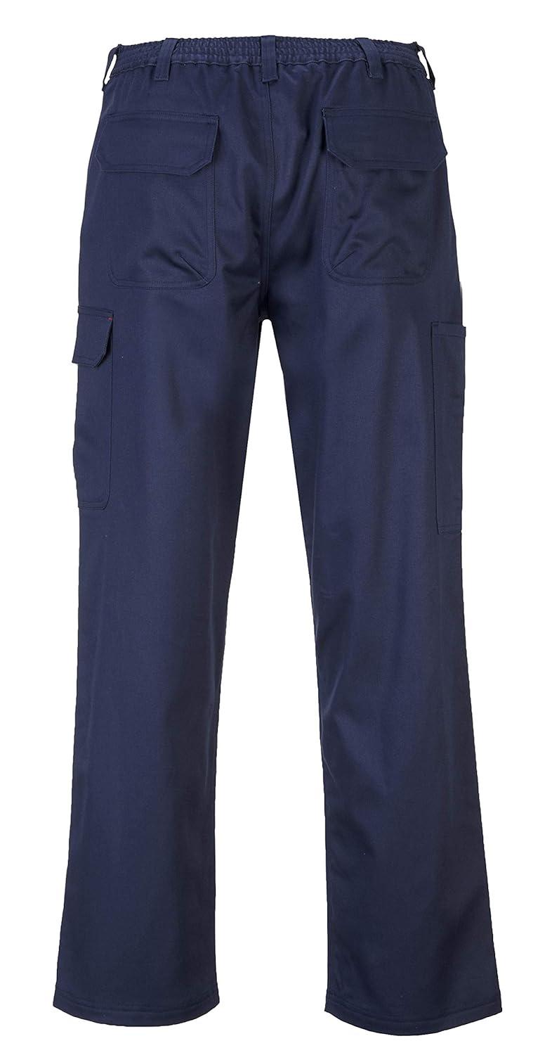 imagePortwest BZ31 Mens Safety Cargo Pants in Flame Resistant Bizweld ASTM NFPA Navy X LargeR