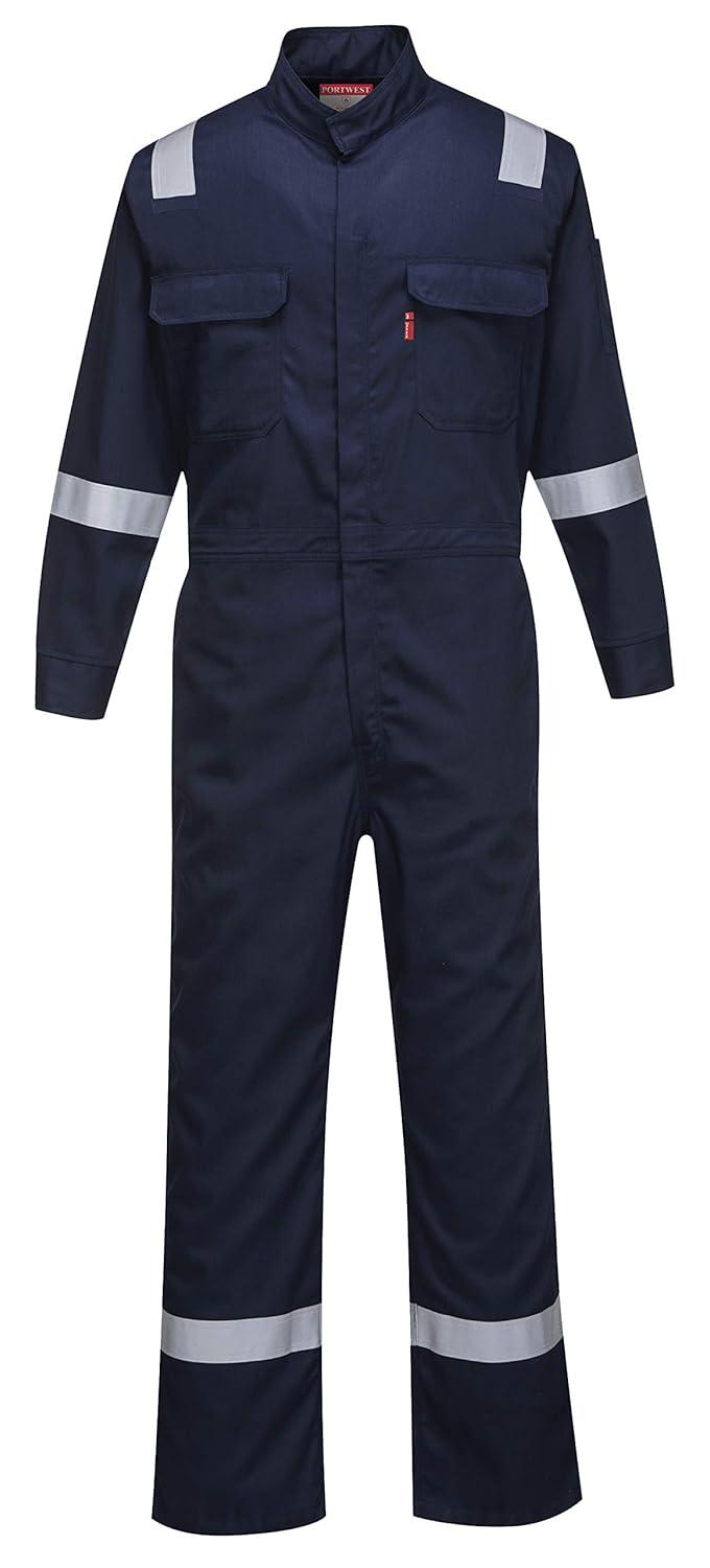 imagePortwest FR94 Bizflame Fire Resistant Coverall with FR Reflective Tape ASTM NFPA Orange 3 XLNavy