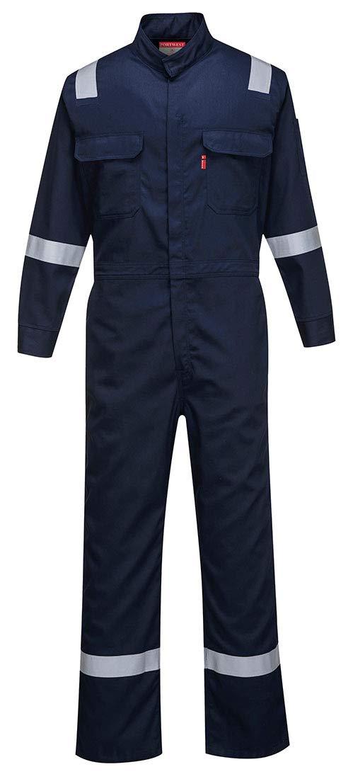imagePortwest FR94 Bizflame Fire Resistant Coverall with FR Reflective Tape ASTM NFPA Orange 3 XLNavy