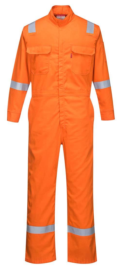 imagePortwest FR94 Bizflame Fire Resistant Coverall with FR Reflective Tape ASTM NFPA Orange 3 XLOrange