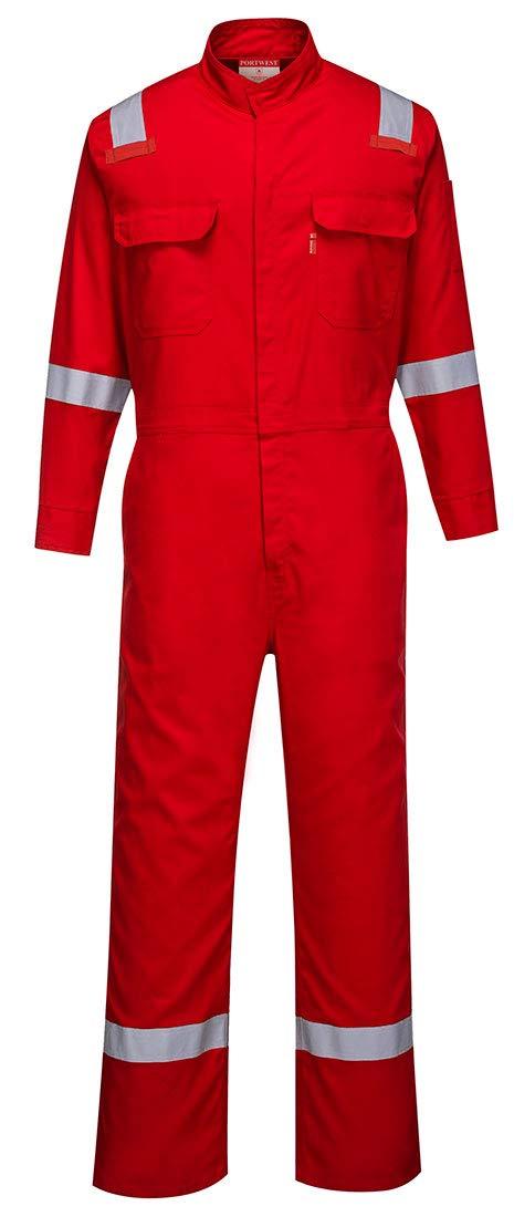 imagePortwest FR94 Bizflame Fire Resistant Coverall with FR Reflective Tape ASTM NFPA Orange 3 XLRed