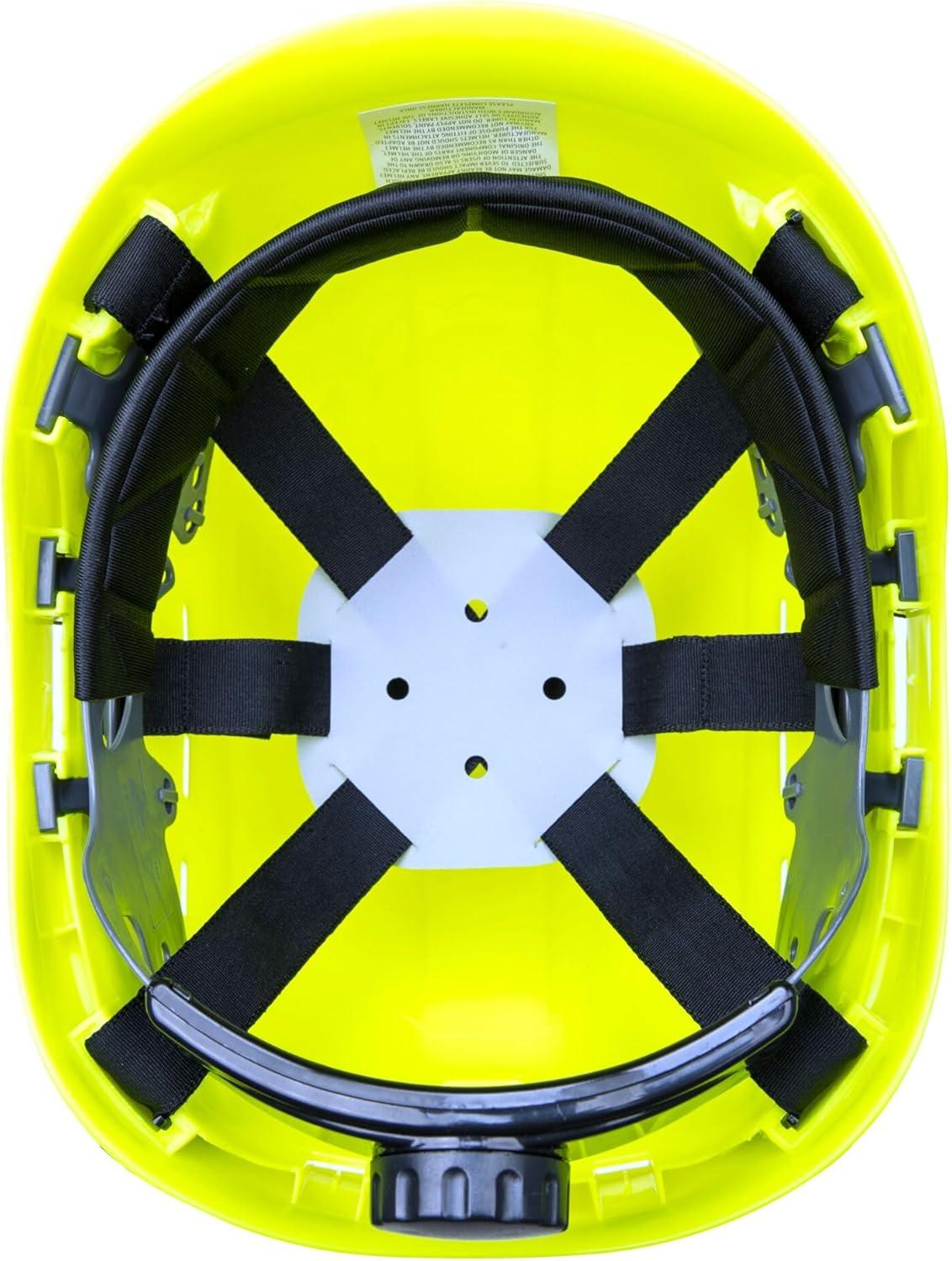 imagePortwest PS63 Height Endurance Vented Hard Hat Safety Helmet Hi VisYellow