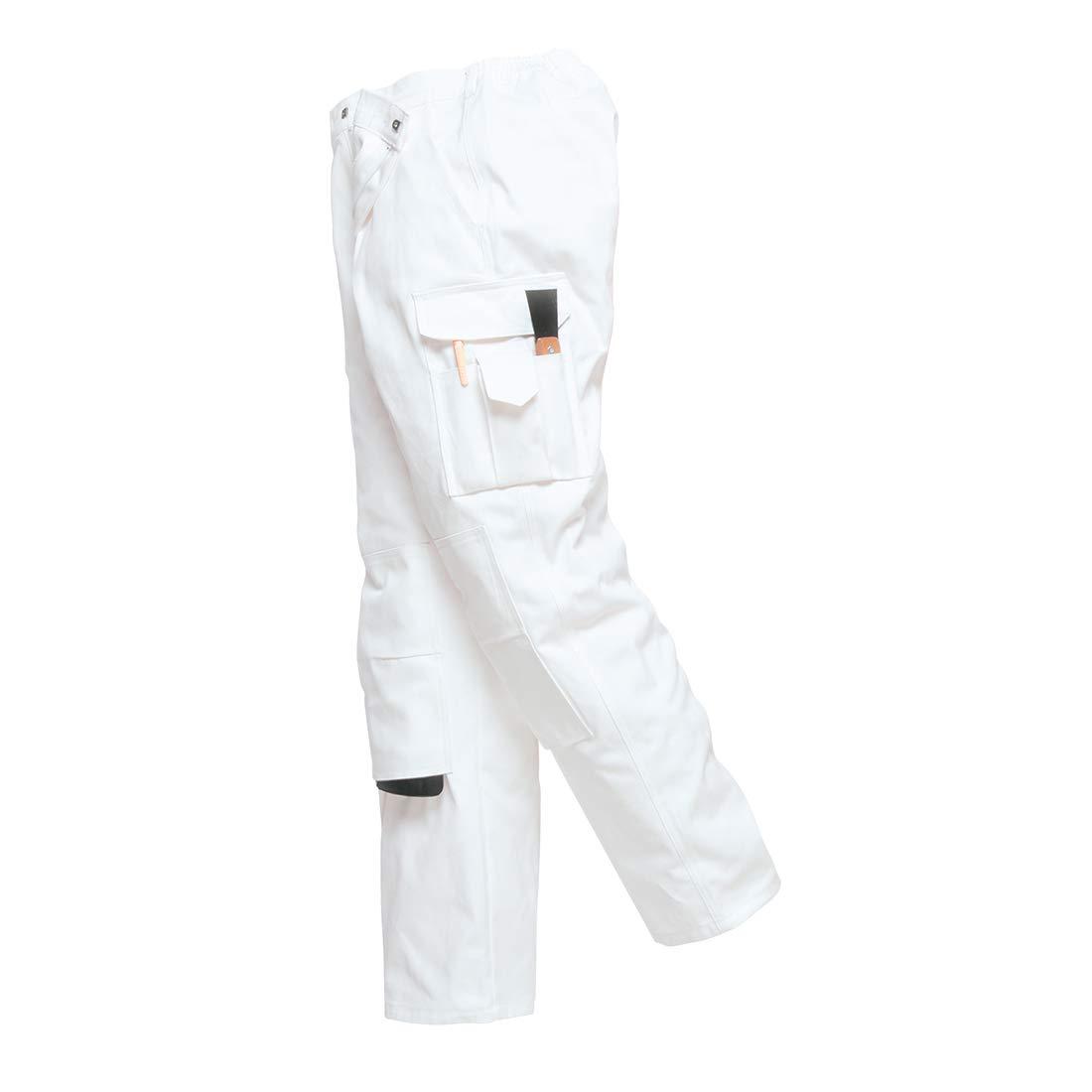 imagePortwest Painters Trousers Work Pants Protection Protect Overall Decorator Paint Medium White