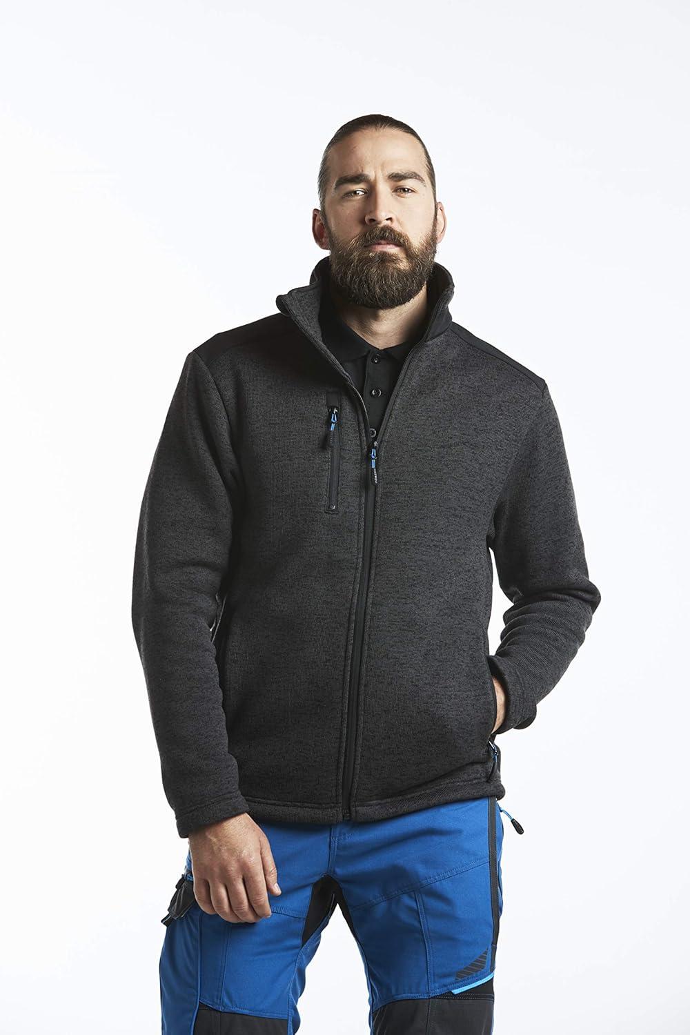 imagePortwest T830 KX3 Performance Fleece Mens Work Jacket Soft Knit Fabric With Reinforced Panels For Durable Everyday Wear Persian Blue L