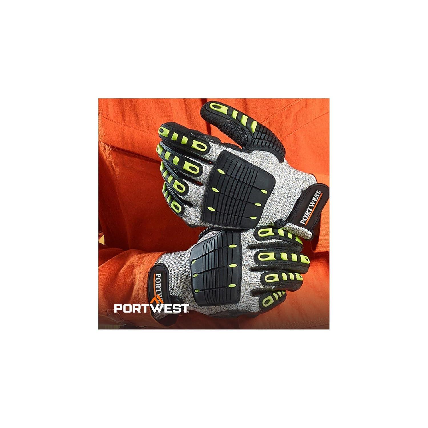 imagePortwest TPV Impact Therm Cut Glove Safety Work Wear Protective Gloves Coated ANSI 105 3 XL3XLarge