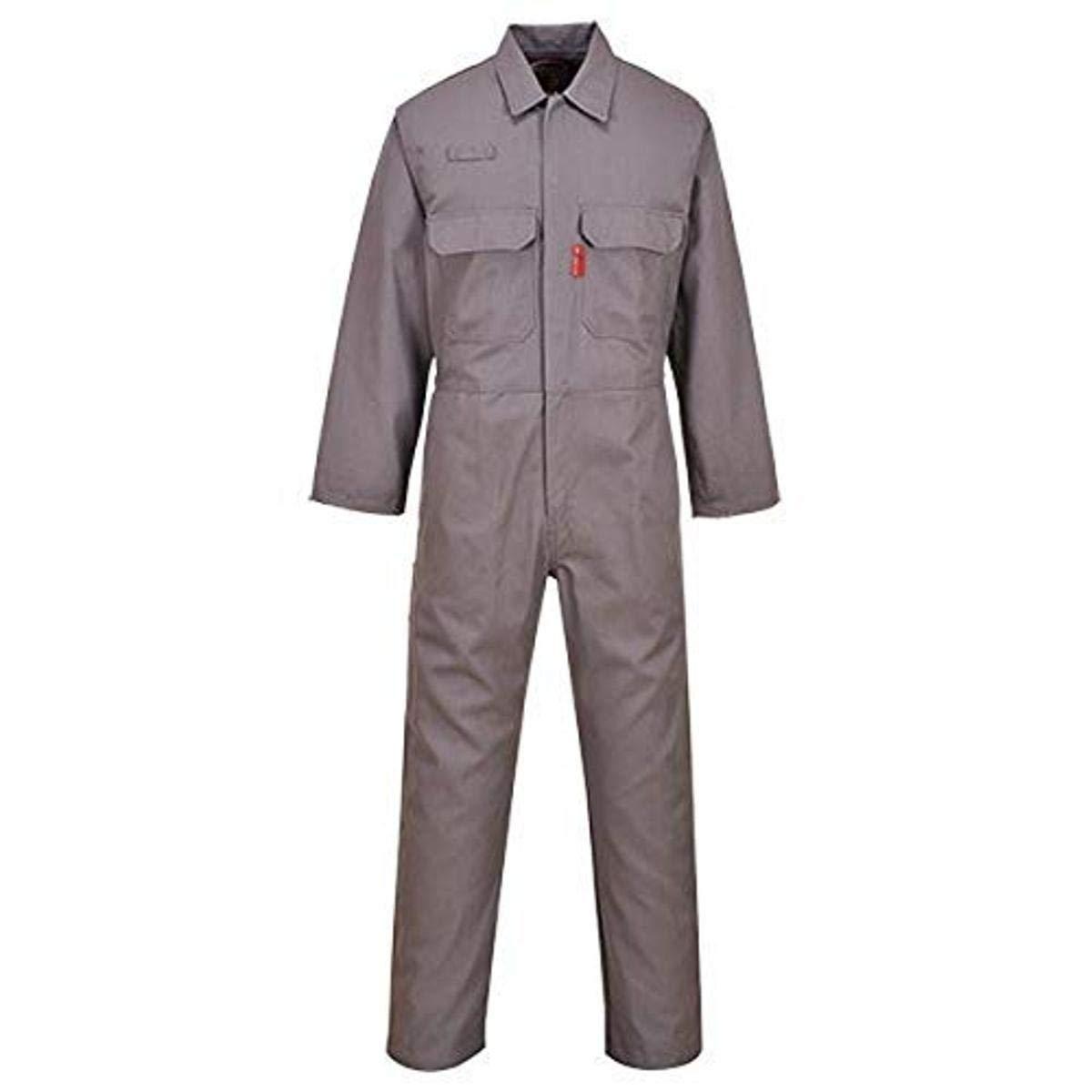 imagePortwest UBIZ1 Bizweld Flame Resistant Coveralls for Welding Protective Safety FR Workwear Coveralls Navy SmallGray
