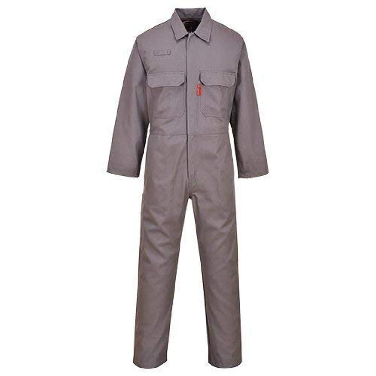 imagePortwest UBIZ1 Bizweld Flame Resistant Coveralls for Welding Protective Safety FR Workwear Coveralls Navy SmallGray