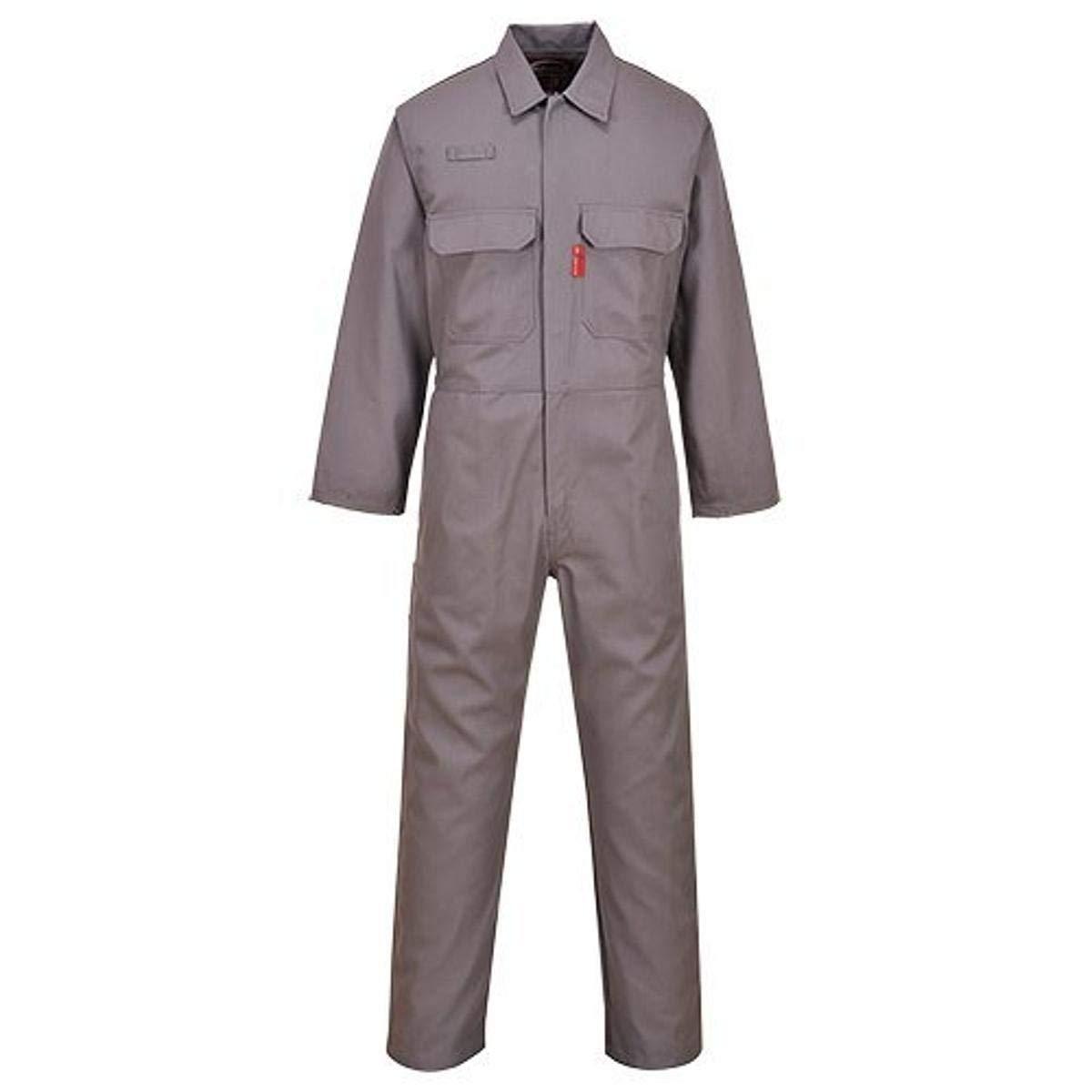 imagePortwest UBIZ1 Bizweld Flame Resistant Coveralls for Welding Protective Safety FR Workwear Coveralls Navy SmallGray
