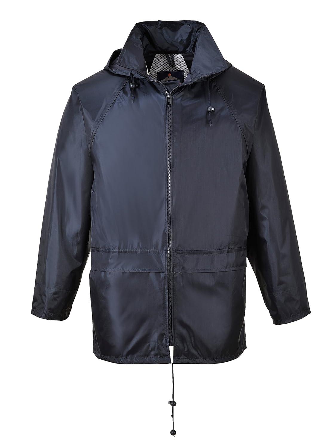 imagePortwest US440 Classic Waterproof Rain Jacket wth Pack Away Hood ampamp Sealed Seams Orange XXLNavy