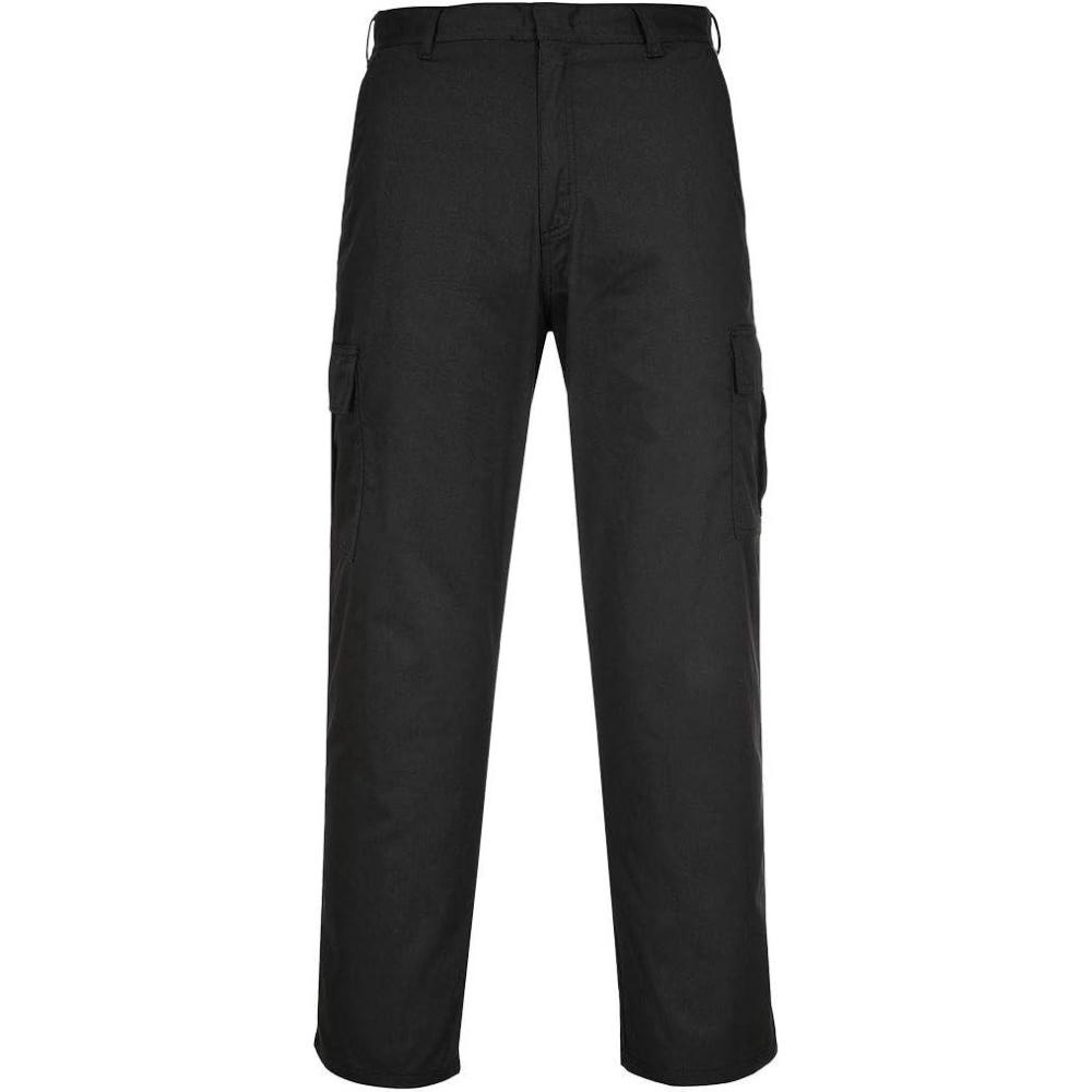 imagePortwest C701 Workwear Cargo Pants in Protective Polycotton with 6 Pockets Black 34T