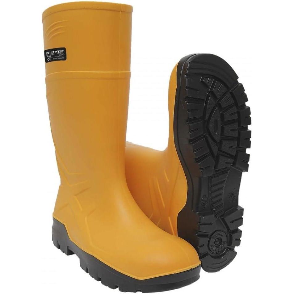 imagePortwest FD95 Steel Toecap PU Safety Wellington Boots S5 CI FO Yellow 12