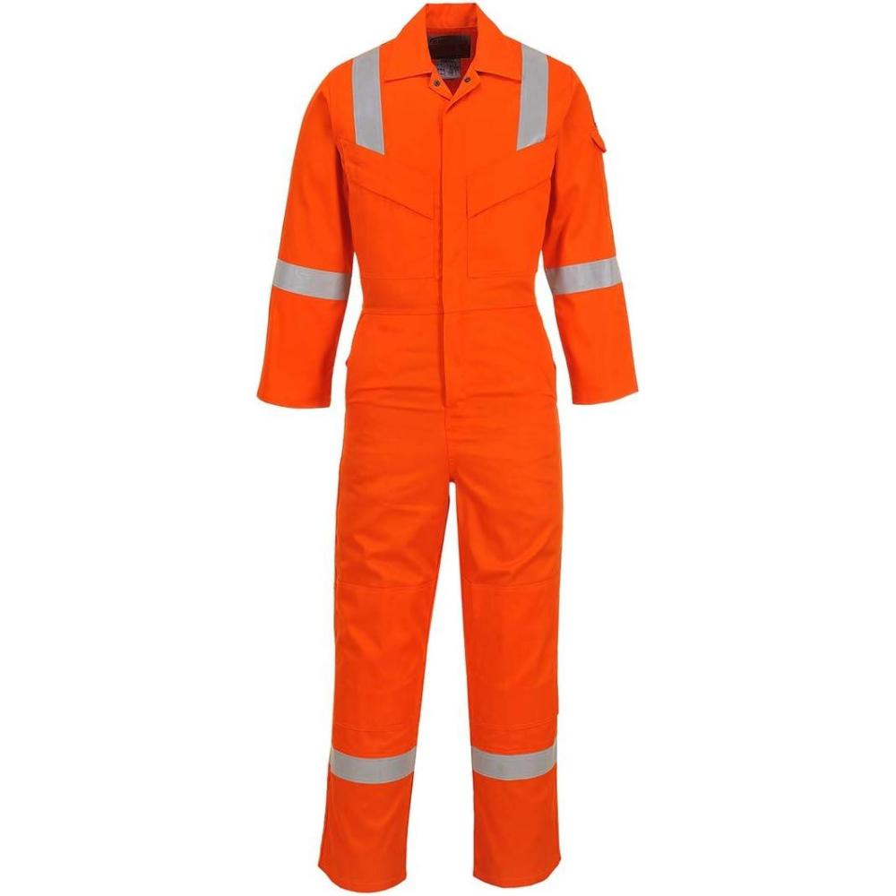 imagePortwest FR Antistatic Coverall Flame Resistant Overall Work Protection Retardent ASTM NFPA ARC 2 Navy XXLOrange