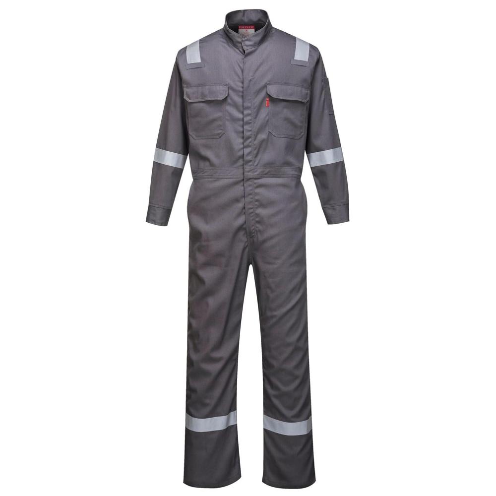 imagePortwest FR94 Bizflame Fire Resistant Coverall with FR Reflective Tape ASTM NFPA Orange 3 XLGray