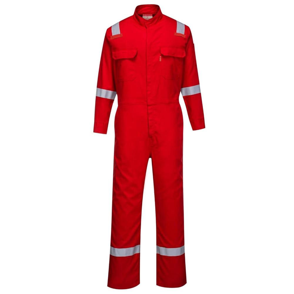 imagePortwest FR94 Bizflame Fire Resistant Coverall with FR Reflective Tape ASTM NFPA Orange 3 XLRed