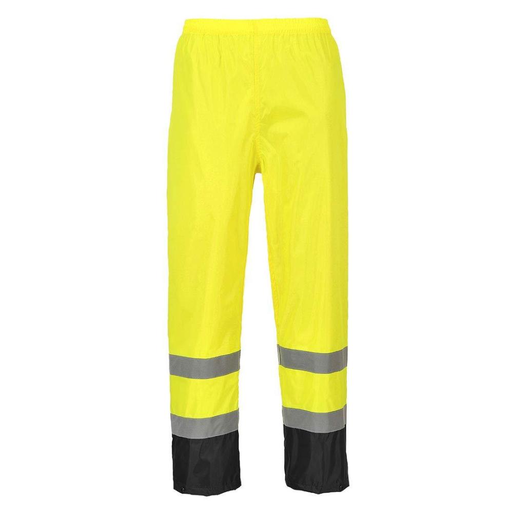 imagePortwest H444 HiVis Classic Contrast Work Pants Reflective Waterproof Rain ANSI EYellowblack