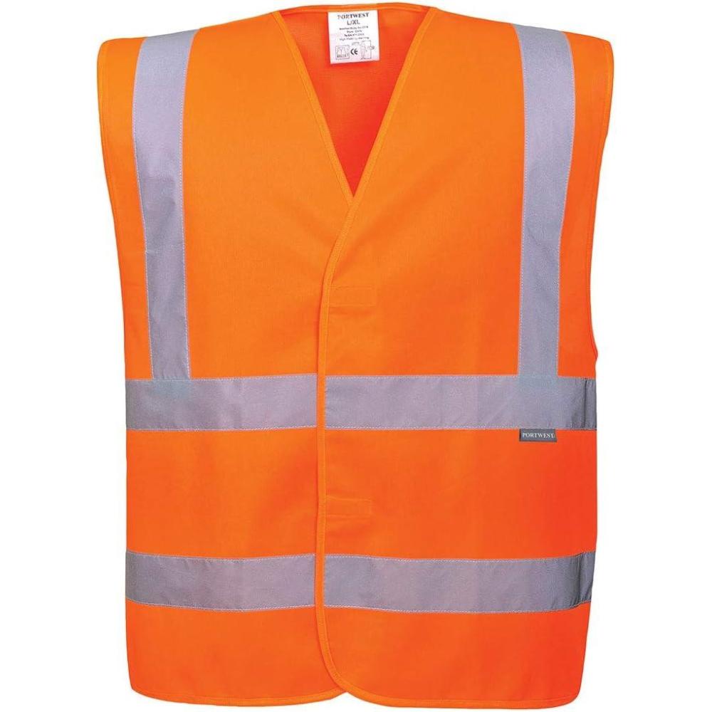 imagePortwest HiVis Band and Brace Vest Visibility Reflective Safety Security Work Top ANSI 2Orange