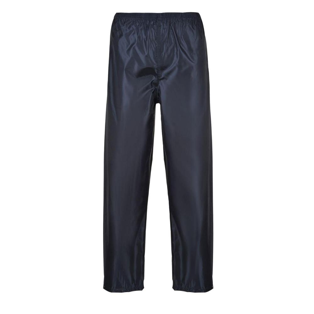 imagePortwest S441 Classic Adult Waterproof Rain Pants with Snap Adjustable Hems Black LargeNavy
