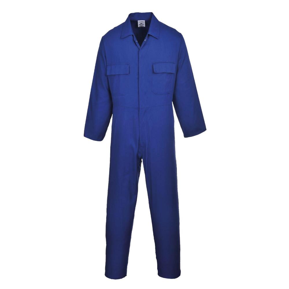 imagePortwest S999 Mens Euro Workwear Polycotton Coverall Boiler Suit Overall Navy 5XLargeRoyal