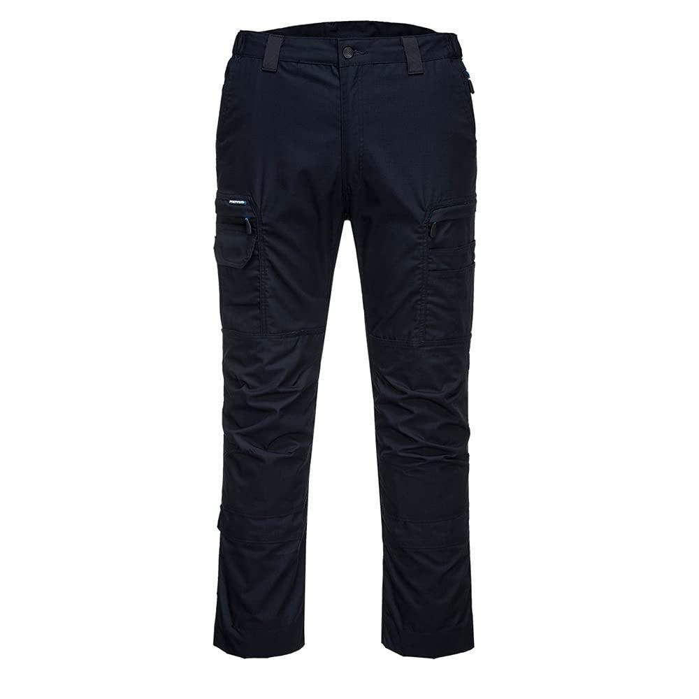 imagePortwest T802 Mens Lightweight Work Pants  KX3 Stretch Fabric Cargo Workwear Utility Pants Navy 36Navy