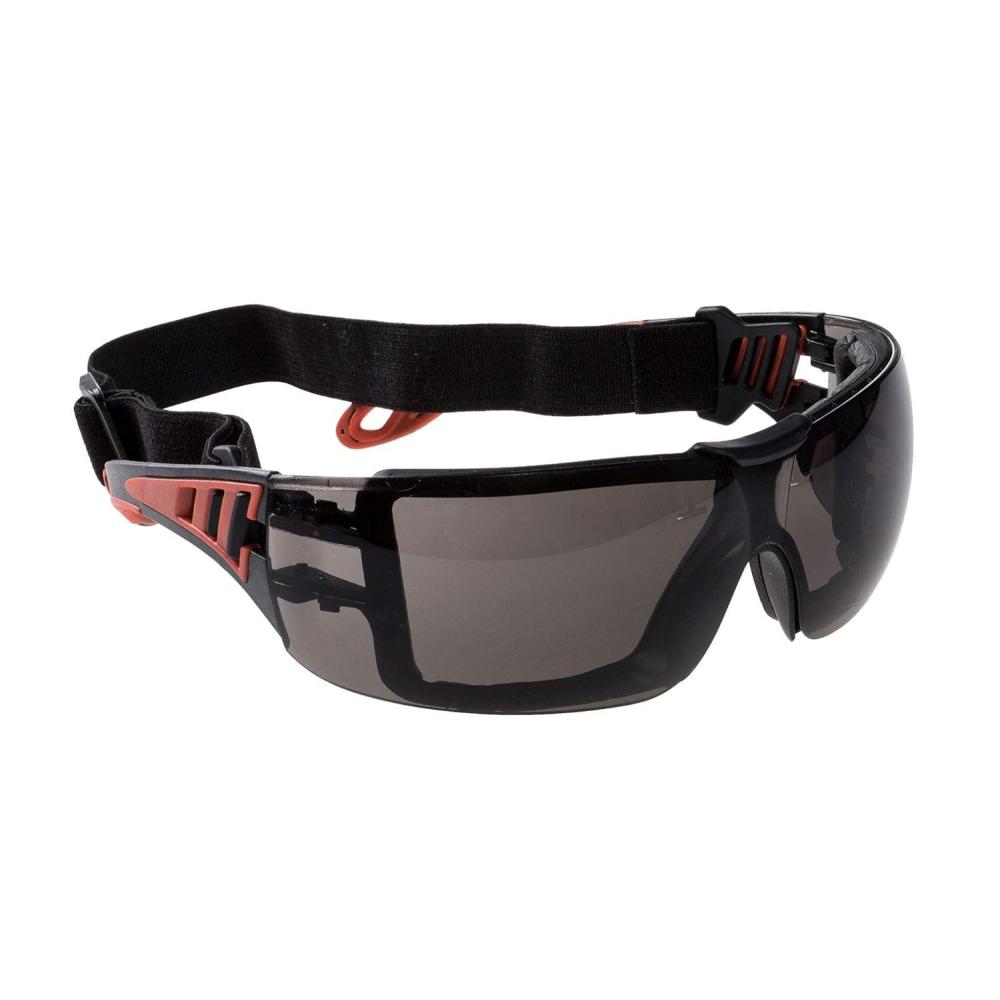 imagePortwest Tech Look Plus Eye Wear Protection Protective Glasses Goggles Spectacles ANSIISEA Z871 SmokeSmoke