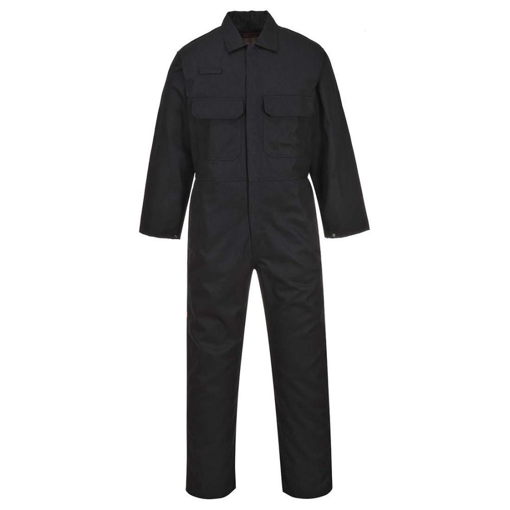imagePortwest UBIZ1 Bizweld Flame Resistant Coveralls for Welding Protective Safety FR Workwear Coveralls Navy SmallBlack