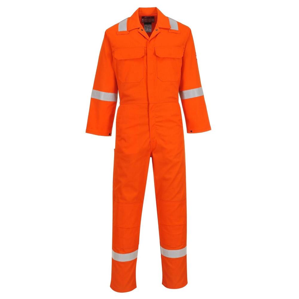 imagePortwest UBIZ5 Bizweld Flame Resistant Coveralls for Welding Protective Safety FR Workwear Coveralls Navy 6XLargeOrange