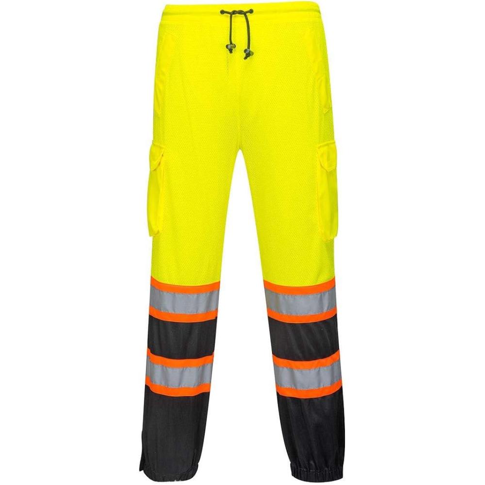 imagePortwest US388 High Visibility TwoTone Reflective Lightweight Mesh Over Pants Hi Vis Cargo Safety Work Pants