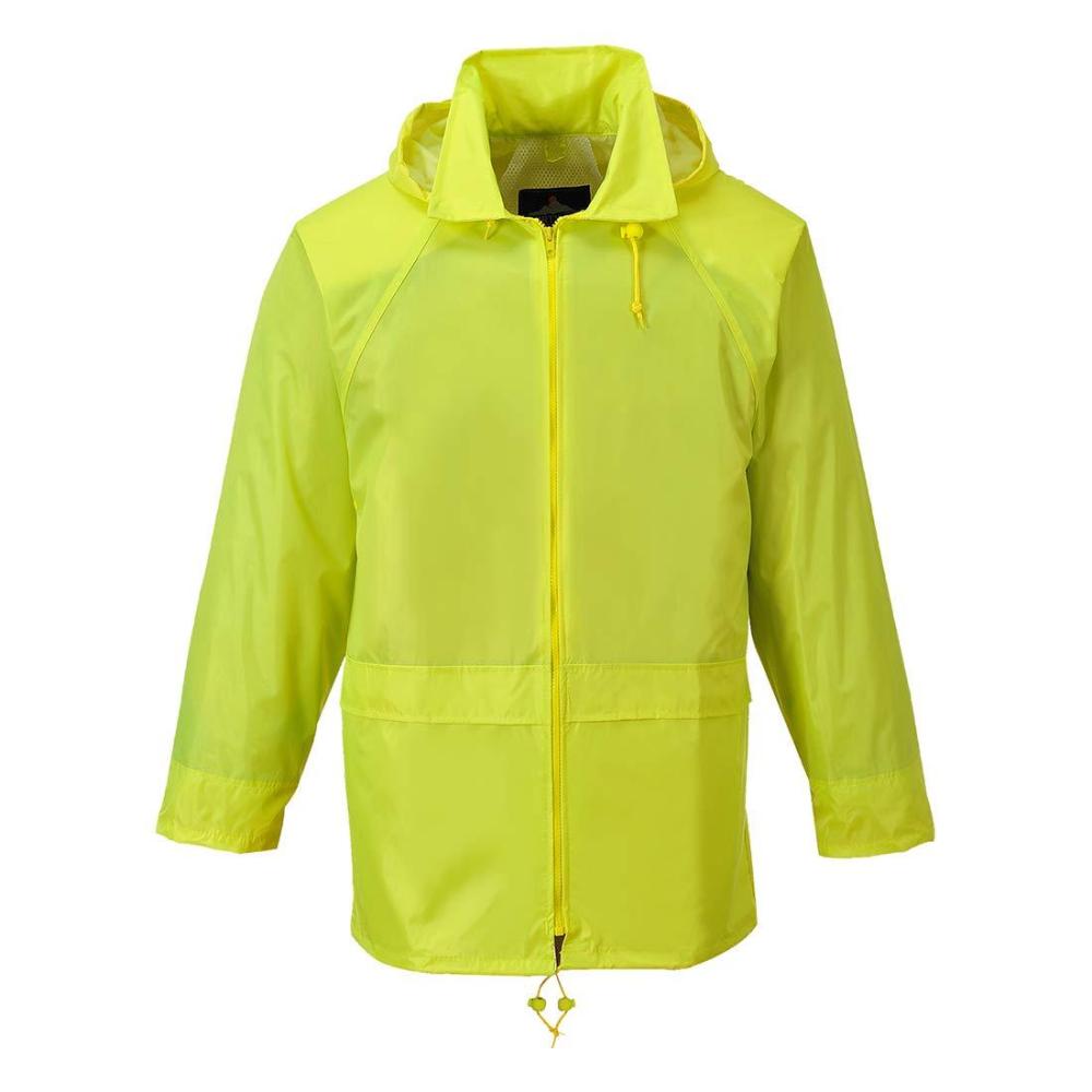 imagePortwest US440 Classic Waterproof Rain Jacket wth Pack Away Hood ampamp Sealed Seams Orange XXLYellow