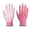 imagePortwest A120 Vending Handling Work Safety Glove with Protective PU Palm Grip Black LargePink