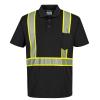 imagePortwest F140 High VisTex Iona Plus Polo Shirt Black XLargeBlack
