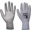 imagePortwest Vending PU Palm Handling Work Protective Safety Grip Resistant ANSI 105 Gray X SmallGray