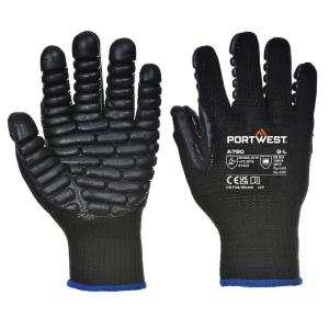 Portwest A790 Anti Vibration Glove Black, X-Large