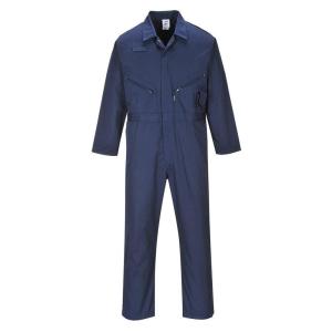 Portwest C813 Men’s Work Coveralls – Liverpool Lightweight Polycotton Safety Coverall with Zip and Pockets Graphite Grey, X-Large(Navy)