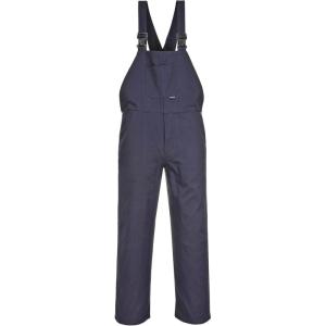 Portwest C881 Men’s Adjustable Cotton Bib and Brace Overalls(Navy)