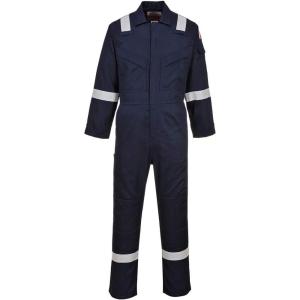 Portwest FR Antistatic Coverall Flame Resistant Overall Work Protection Retardent ASTM NFPA ARC 2, Navy, XXL(Navy)