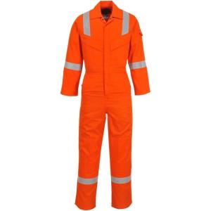Portwest FR Antistatic Coverall Flame Resistant Overall Work Protection Retardent ASTM NFPA ARC 2, Navy, XXL(Orange)