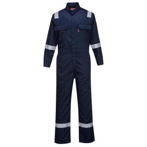 Portwest FR94 Bizflame Fire Resistant Coverall with FR Reflective Tape ASTM NFPA, Orange, 3 XL(Navy)