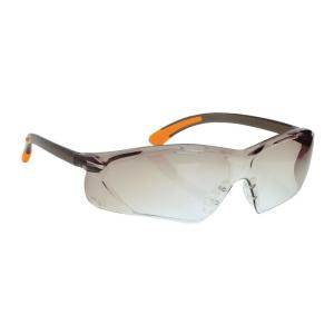 Portwest Fossa Safety Spectacle EN166 Protective Protection Eye Goggles Work Dust ANSI/ISEA Z87.1, Clear(Smoke)