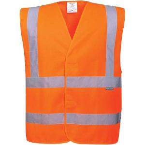 Portwest Hi-Vis Band and Brace Vest Visibility Reflective Safety Security Work Top ANSI 2(Orange)