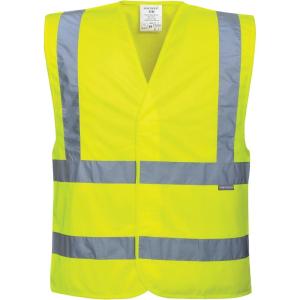 Portwest Hi-Vis Band and Brace Vest Visibility Reflective Safety Security Work Top ANSI 2(Yellow)