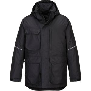 Portwest KX3 Lightweight Safety Winter Parka Jacket(Black)