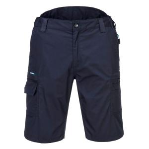 Portwest KX340 Men’s Work Shorts – Durable Multi-Functional Safety Workwear with Ripstop Stretch Fabric and Pockets Navy, 38