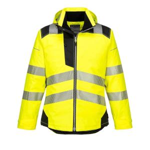 Portwest PW3 Hi-Vis Winter Jacket Work Safety Protective Reflective Waterproof Coat ANSI 3, Large(3X-Large)