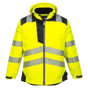 Portwest PW3 Hi-Vis Winter Jacket Work Safety Protective Reflective Waterproof Coat ANSI 3, Large(Medium)