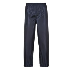 Portwest S441 Classic Adult Waterproof Rain Pants with Snap Adjustable Hems, Black, Large(Navy)