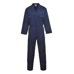 Portwest S999 Men’s Euro Workwear Polycotton Coverall Boiler Suit Overall Navy, 5X-Large(Navy)
