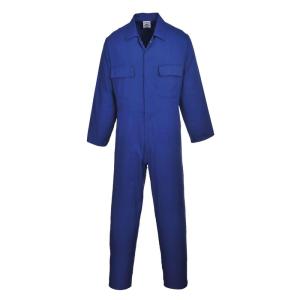 Portwest S999 Men’s Euro Workwear Polycotton Coverall Boiler Suit Overall Navy, 5X-Large(Royal)