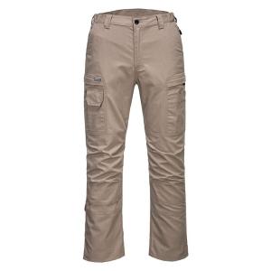Portwest T802 Men’s Lightweight Work Pants – KX3 Stretch Fabric Cargo Workwear Utility Pants Navy, 36(Sand)