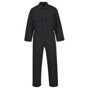 Portwest UBIZ1 Bizweld Flame Resistant Coveralls for Welding, Protective Safety FR Workwear Coveralls Navy, Small(Black)